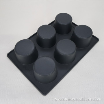 Silicone Bakeware Baking Pan Muffin 6-Cup